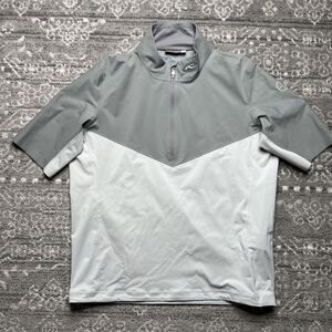 KJUS Rain Rescue 2.5L Troyer Jacket Men’s 50 Medium Gray Golf Performance Zip